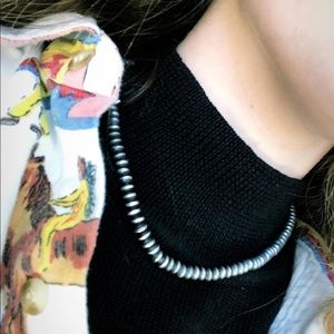 rare sterling silver saucer/disc navajo pearls